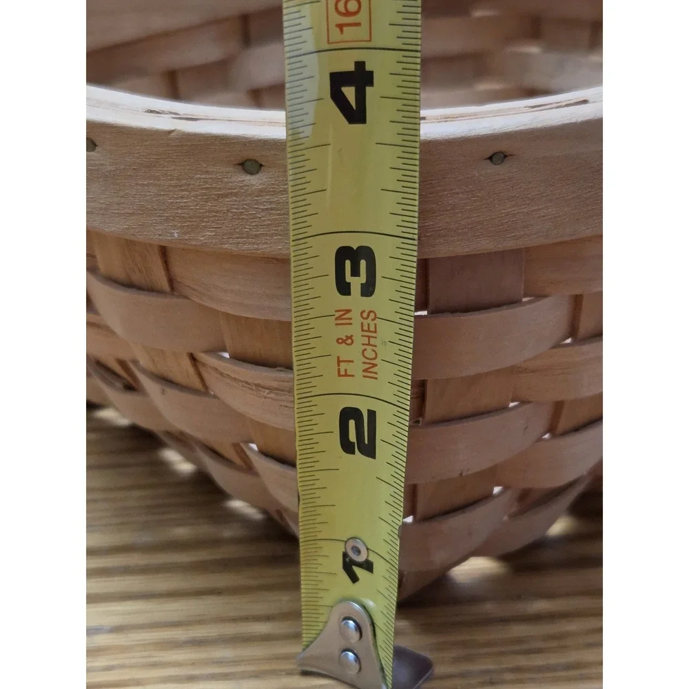 Vintage Wicker Gathering Basket with Handle Small 8